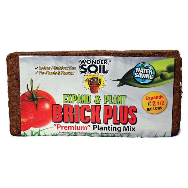WONDER SOIL 2-1/2 Gal. Brick Plus Premium Planting Complete Coco Mix
