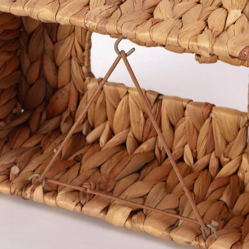 Natural Water Hyacinth Wicker Rectangular Tissue Box Cover