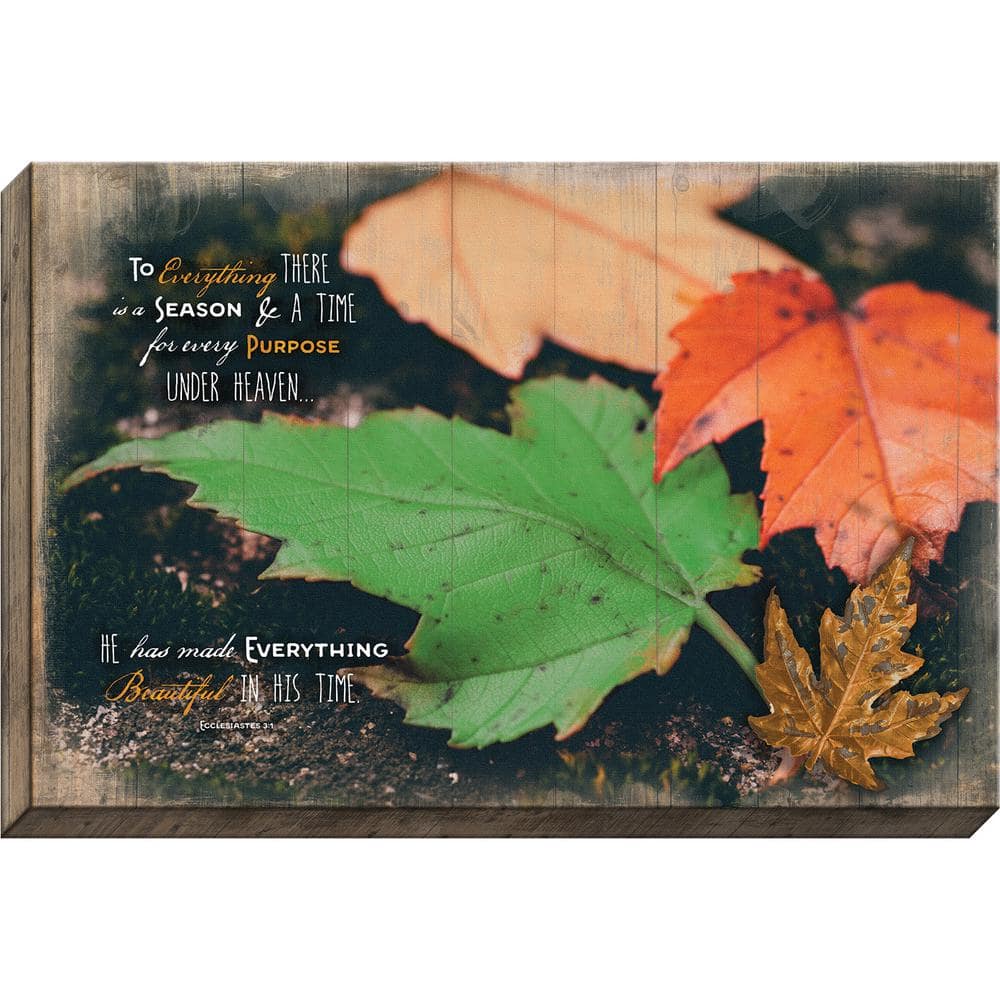 Embellished Canvas To Everything There Is A Season By Carpentree Canva