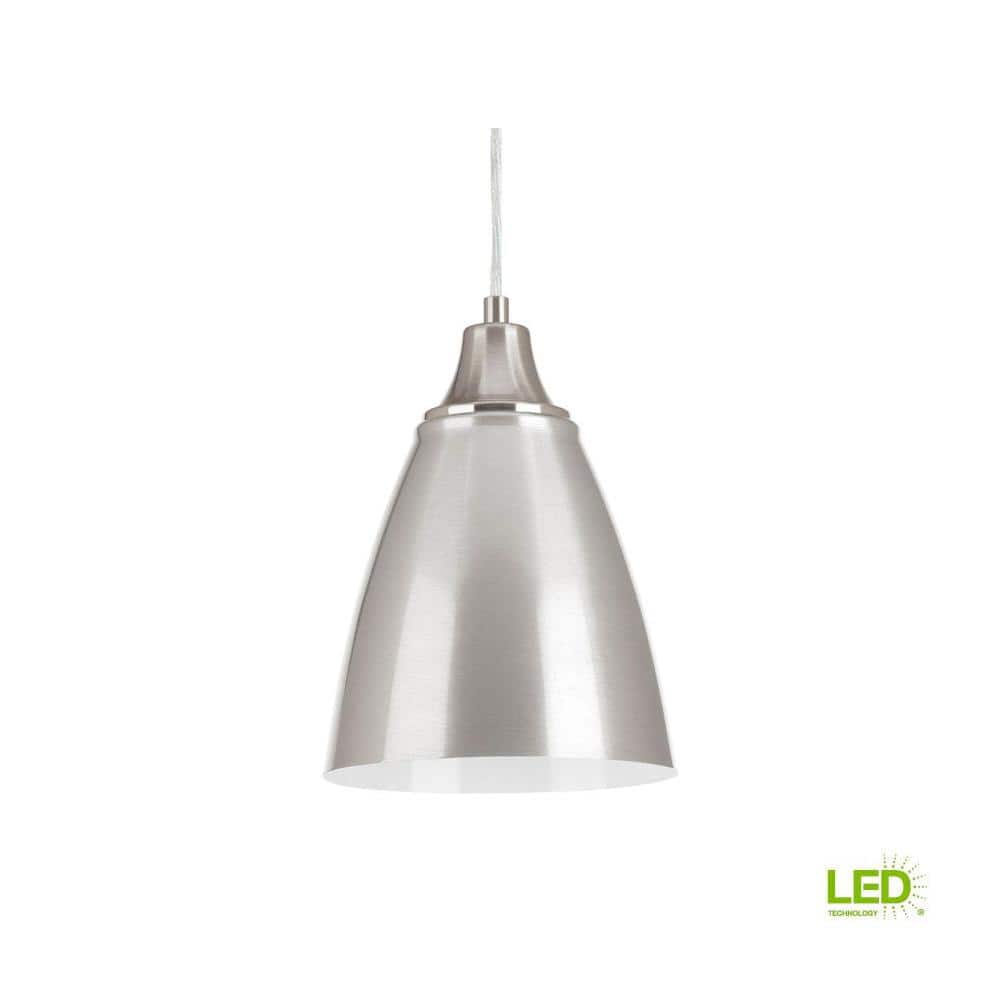 Brushed Nickel 9W LED Mini Pendant Light