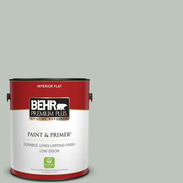 BEHR PREMIUM PLUS 1 gal. #N410-3 Riverdale Flat Low Odor Interior Paint & Primer