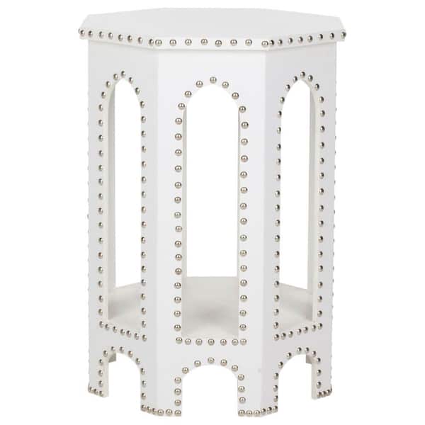 Nara White End Table