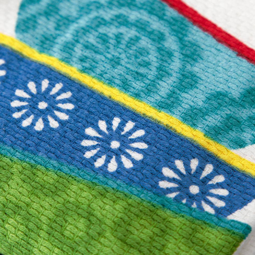Colorful Cotton Dual-Purpose Kitchen Dish Towel Set, 2-Pack