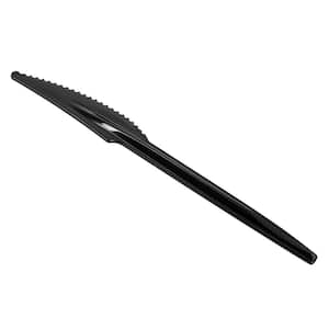 Black Disposable Plastic Knife Utensils Refill for CUTDISPBK-BLK 100 pcs