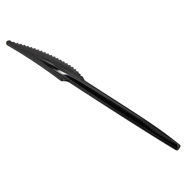 Mind Reader Black Disposable Plastic Knife Utensils Refill for CUTDISPBK-BLK 100 pcs