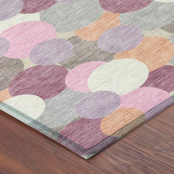 Chantille Machine Washable Indoor/Outdoor Abstract ACN2450 Blush 3 ft. x 5 ft. Area Rug
