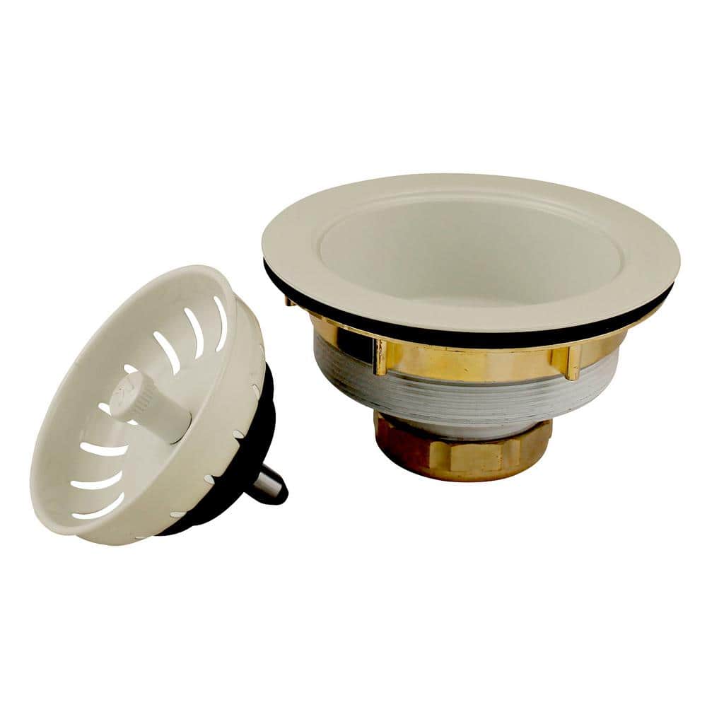 3.5 in. Brass Kitchen Sink Strainer in Biscuit price history on PriceWatchPro