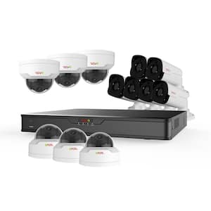 Ultra HD 16-Channel 4TB Surveillance NVR System with (12) 4 Megapixel Cameras and Night Vision