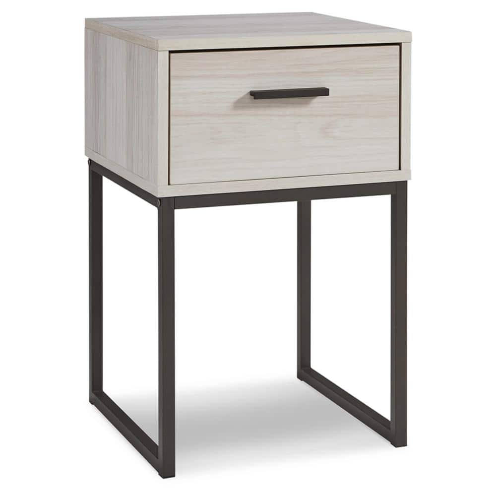 Socalle Light Natural 1 Drawer 19.63 in. W Nightstands