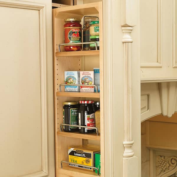Natural Maple 6 in. W x 36 in. H Wood Wall Filler Pullout, New Kitchen Applications