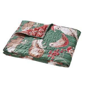 Willow Holiday Novelty 50 in. x 60 in. Microfiber Throw Blanket