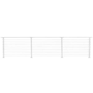 14 ft. Deck Cable Railing, 36 in. Base Mount, White
