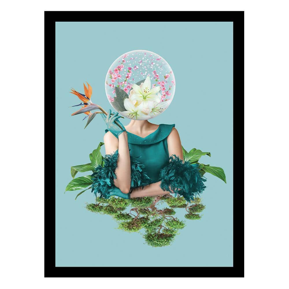 BEAUTY FROM WITHIN FLOWERHEAD by Unknown 1-Piece Framed Graphic Print Abstract Poster Art Print 18 in. x 14 in. price history on PriceWatchPro