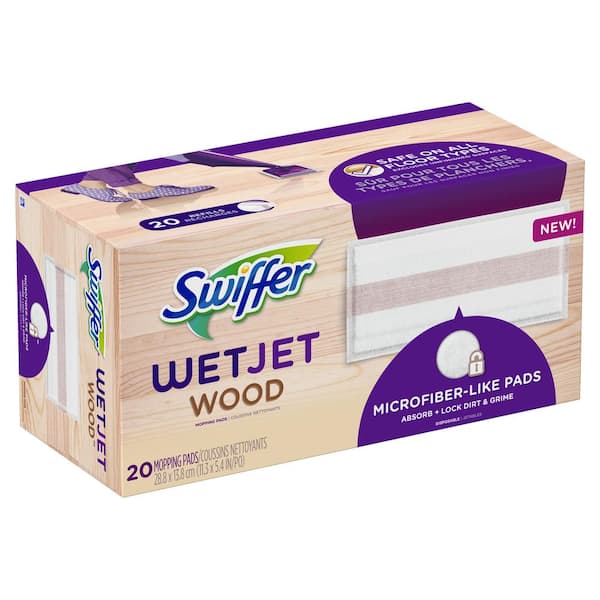 Swiffer WetJet Wood Mopping Refill Pads, 20 Count - Dover Mart