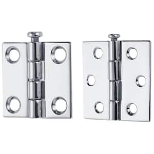 2-1/2 x 2 Rem Pin Hinges, 6 Hole #8 Fastener, (2-Piece)