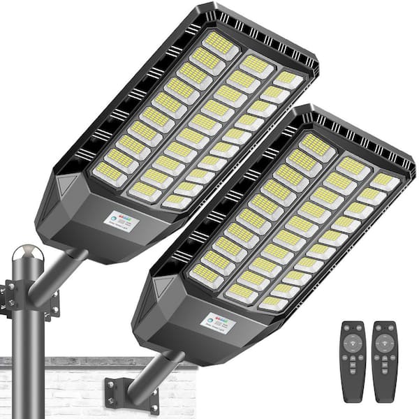 6000 Watt Equivalent 480000 Lumen 240° Dusk to Dawn Integrated LED Flood Light 2 Pack