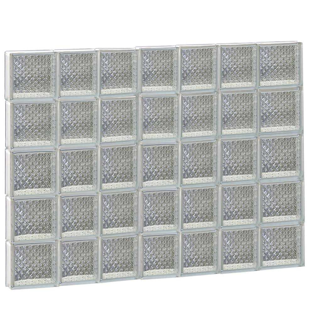 44.25 in. x 36.75 in. x 3.125 in. Frameless Diamond Pattern Non-Vented Glass Block Window price history on PriceWatchPro