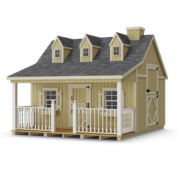 11 ft. x 10 ft. Pennfield Cottage Outdoor Wood Playhouse with Floor