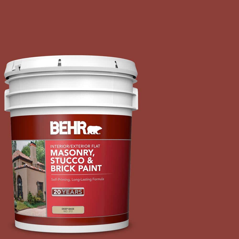 5 gal. #PFC-10 Deep Terra Cotta Flat Interior/Exterior Masonry, Stucco and 