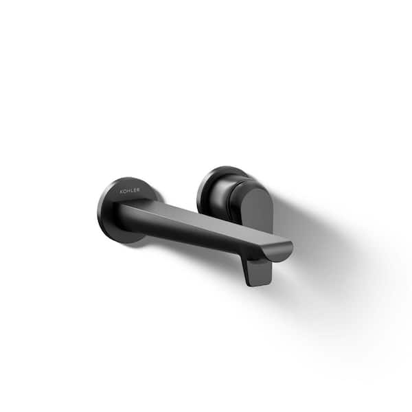 KOHLER Avid Single Handle Wall Mounted Faucet in Matte Black