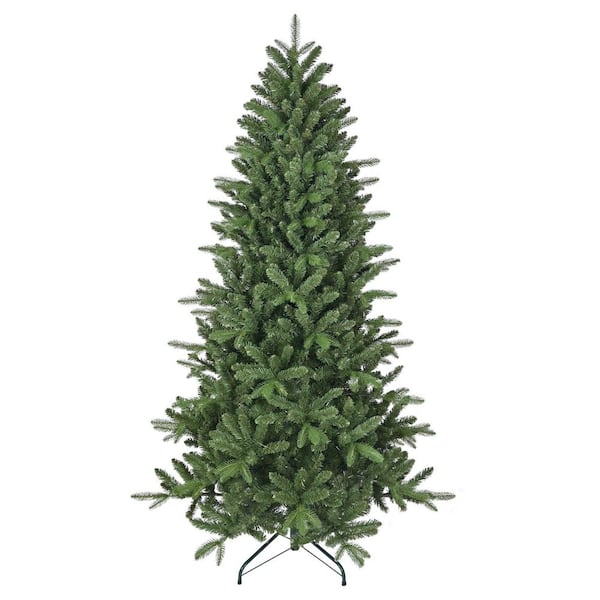 6 ft. Artificial Tree with 1168 Branch Tips, Full Lush Hinged Pine, Sturdy Metal Stand for Outdoor