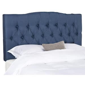 CorLiving Fairfield Navy Blue Padded Fabric Double/Queen/King ...