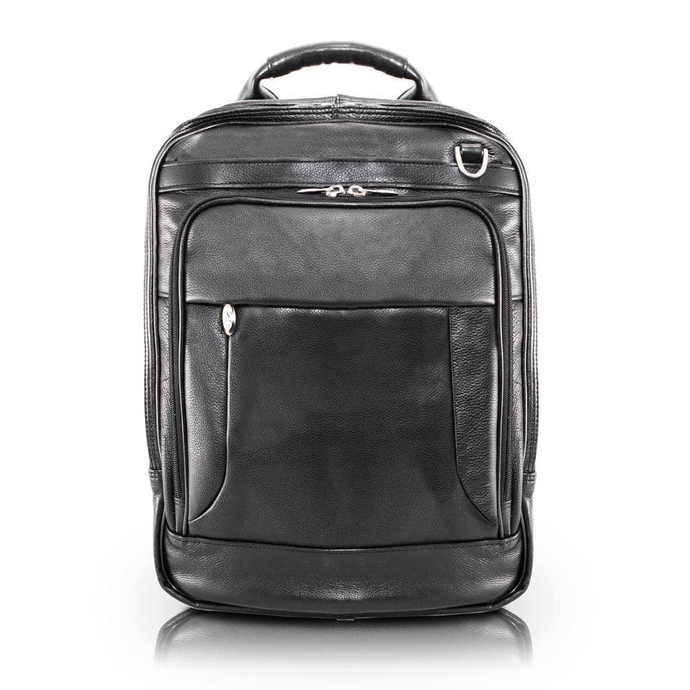 calais pebbled leather backpack TUMI Black Leather Voyageur Calais Backpack TUMI
