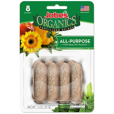 1.4 oz. Organic All Purpose Plant Food Fertilizer Spikes, OMRI Listed (8-Pack)
