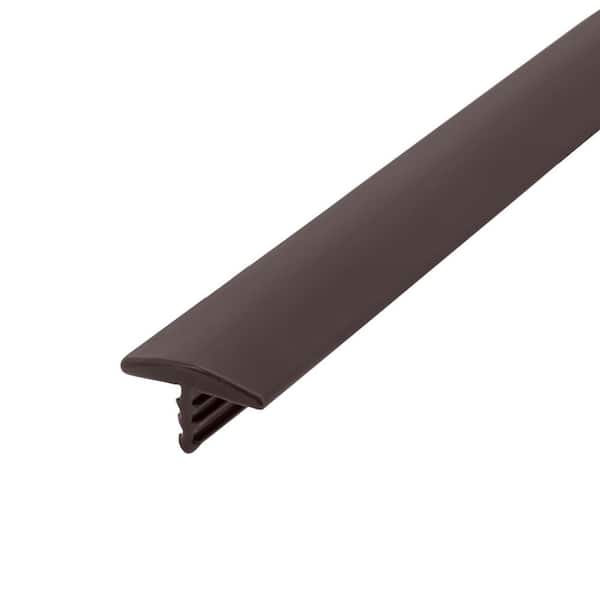 Outwater 5/8 in. Dark Brown Flexible Polyethylene Center Barb Hobbyist Pack Bumper Tee Moulding Edging 25 ft. long Coil