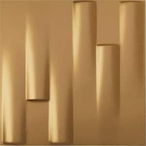 19 5/8 in. x 19 5/8 in. Hamilton EnduraWall Decorative 3D Wall Panel, Gold (12-Pack for 32.04 Sq. Ft.)