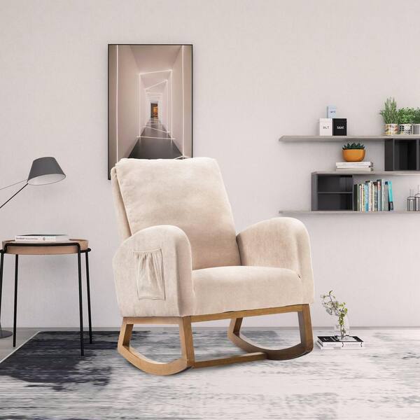 rocking chair beige