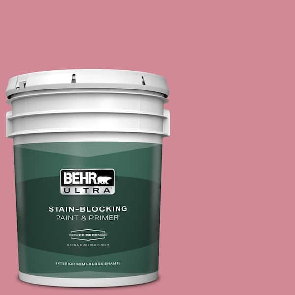 BEHR ULTRA 5 gal. #M140-4 Fruit Cocktail Extra Durable Semi-Gloss Enamel Interior Paint & Primer