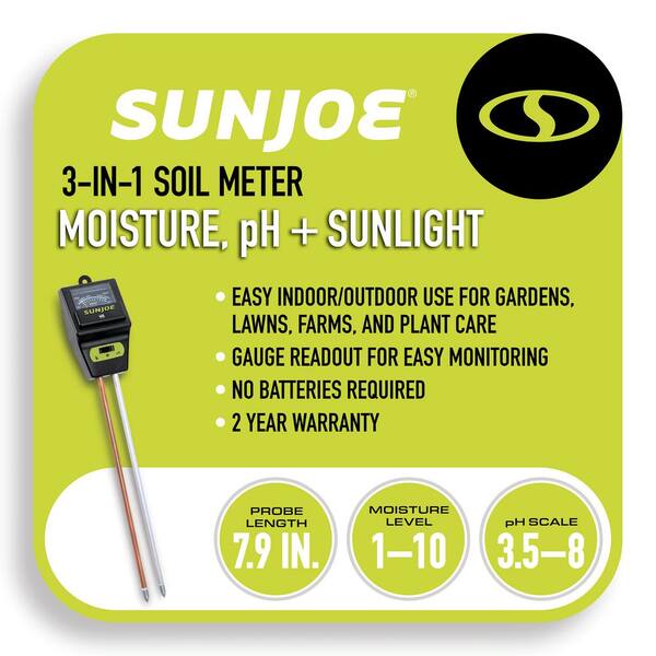 3-in-1 Soil Tester Meter - Moisture, PH & Light Tester For Garden Plants (No Batteries Needed)