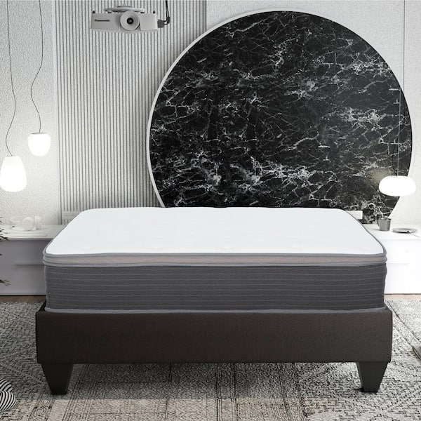 Equilibria 12 in. Medium Memory Foam & Pocket Spring Hybrid Euro Top Bed in a Box Mattress, Full