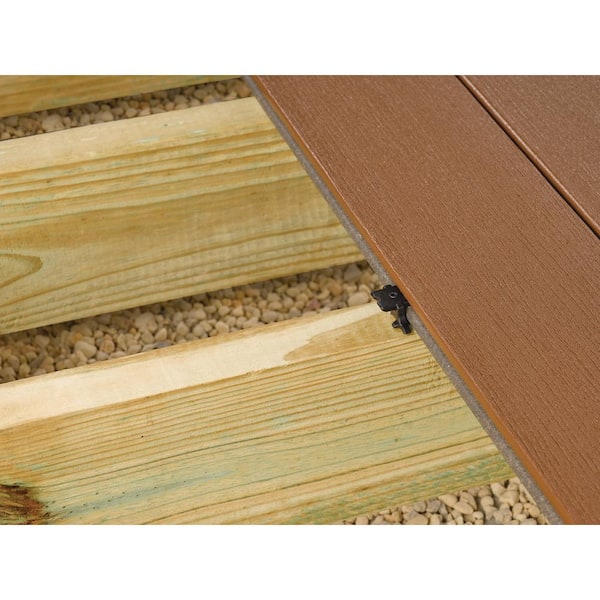 TimberTech EDGELoc for Composite 55 sq. ft. (96 EdgeLoc Glass Filled Nylon Fasteners with 96 Preset 305SS Screws and T15 Drive Bit)