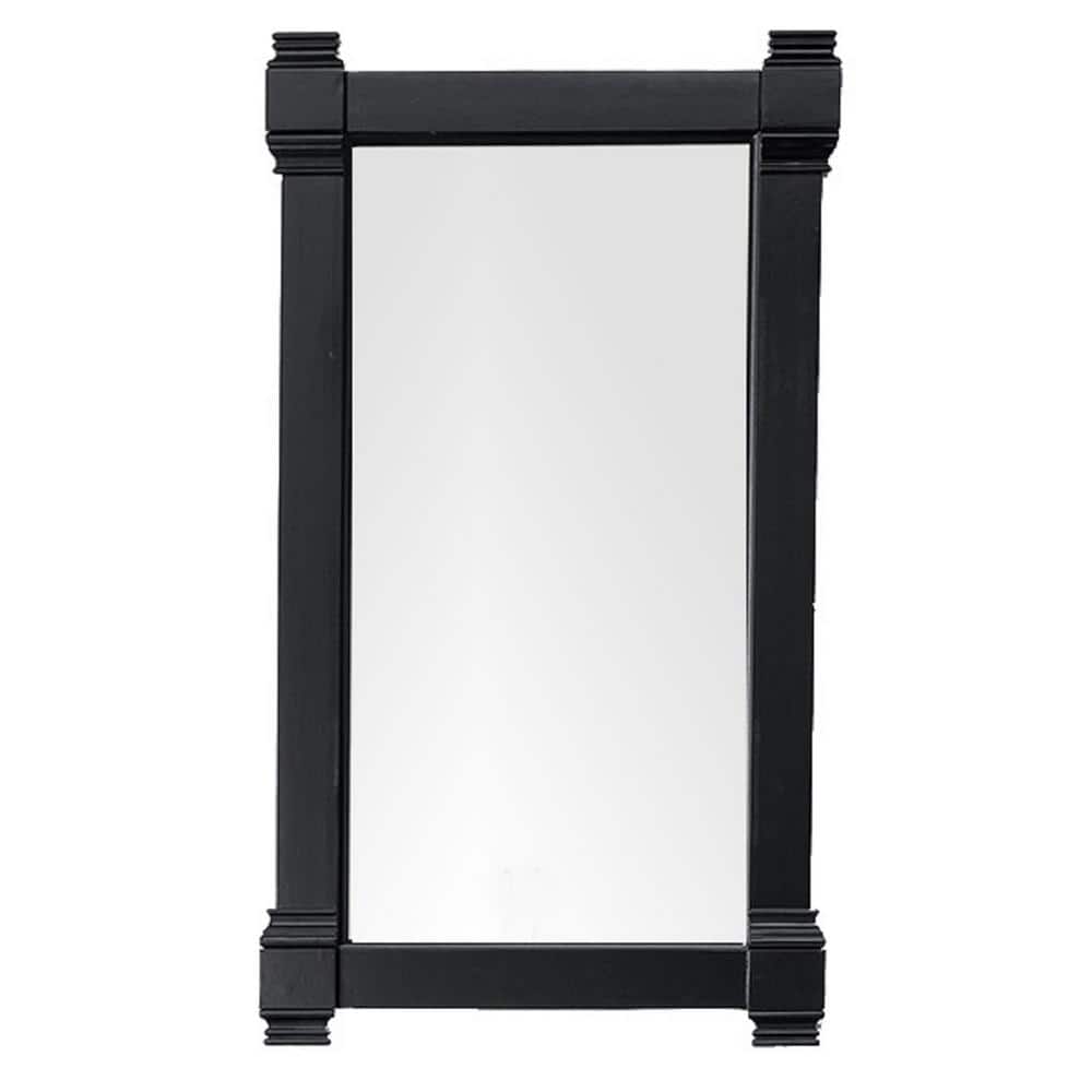 Brittany 21.7 in. W x 39.2 in. H Framed Rectangular Wall Mirror in Black On