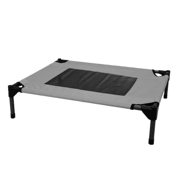 Patio Premier Small Grey and Black Raised Pet Bed