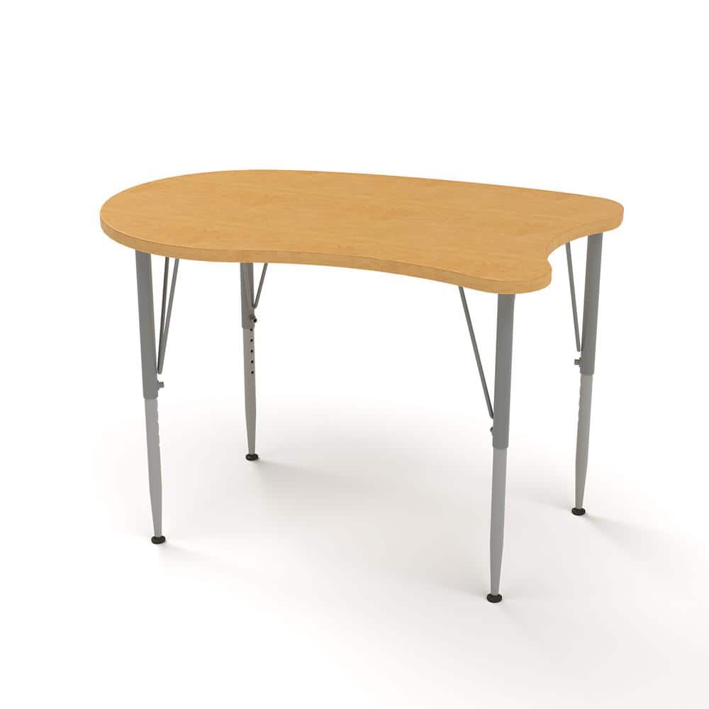 Versa Desk Curve Laminate Large Surface Tall Size Height Adjustable Kids De