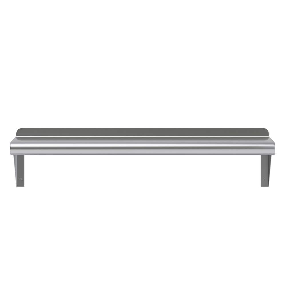 30" Stainless Steel Wall Shelf with Brackets