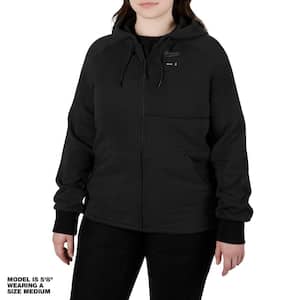 Women's X-Large M12 12-Volt Lithium-Ion Cordless Black Heated Jacket Hoodie Kit with (1) 2.0 Ah Battery and Charger