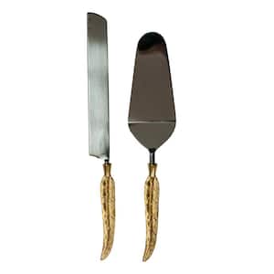 Enchanted Silver, Gold Cake Server in Box (Set of 2)