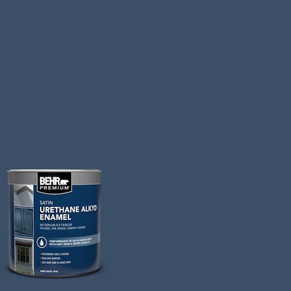 1 qt. #M510-7 Inked Satin Enamel Urethane Alkyd Interior/Exterior Paint