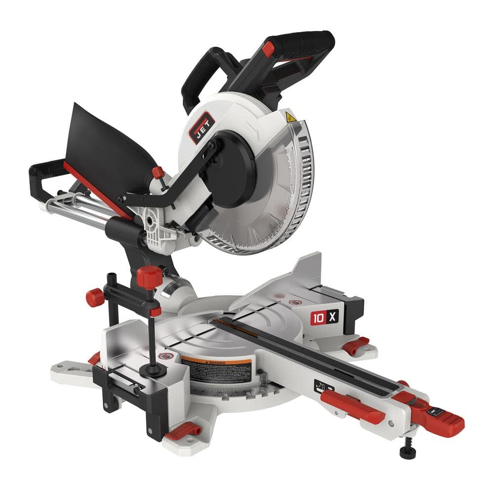 Jet 10 in. Sliding Dual Bevel Compound Miter Saw 707210 - The Home Depot