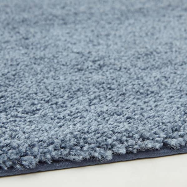 New Regency Slate 17 in. x 24 in. Polyester Machine Washable Bath Mat
