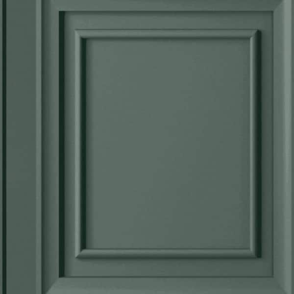 Laura Ashley Redbrook Wood Panel Fern Green Non-Woven Paste the Wall Removable Wallpaper