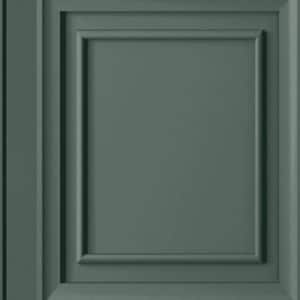 Laura Ashley Redbrook Wood Panel Fern Green Removable Wallpaper Sample