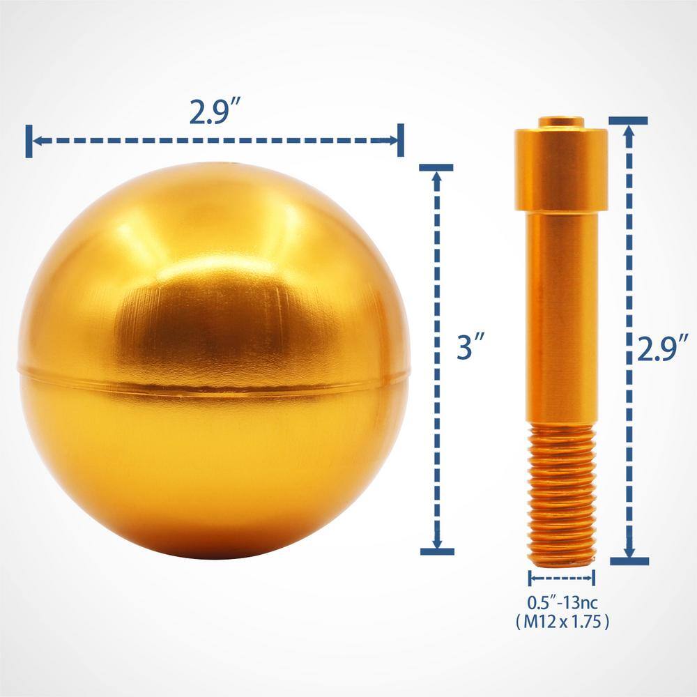 Silver Aluminum Flagpole Truck with Gold Ball Topper