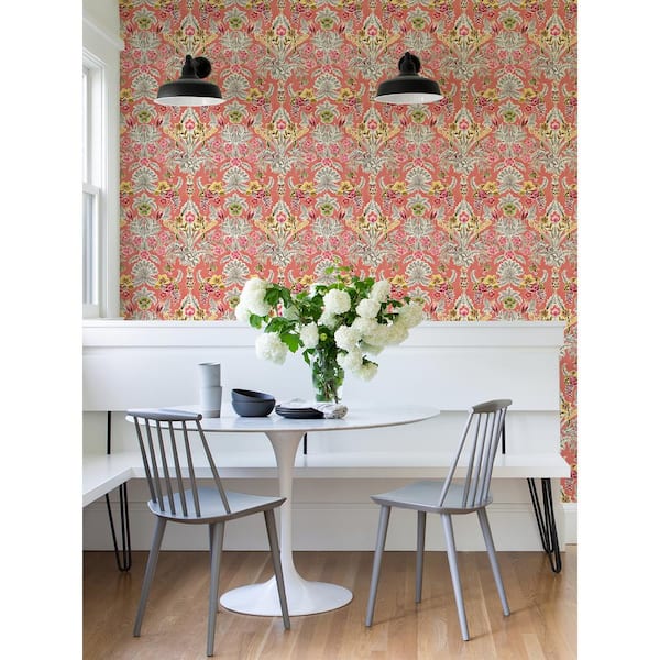 Peach Summer Love Vinyl Peel and Stick Wallpaper