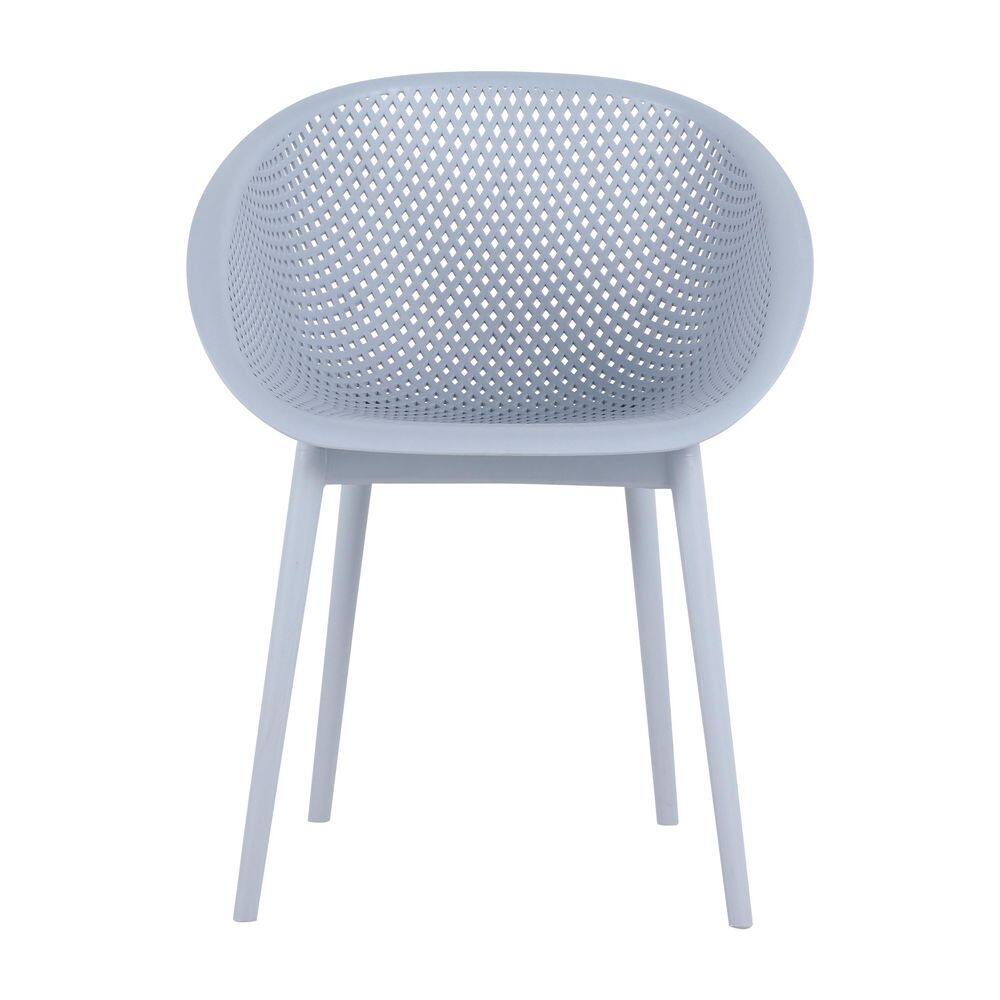 Light Blue Pp Patio Outdoor Dining Chair (Set of 2) price history on PriceWatchPro