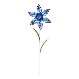 Filigree Flower Pinwheel - Blue